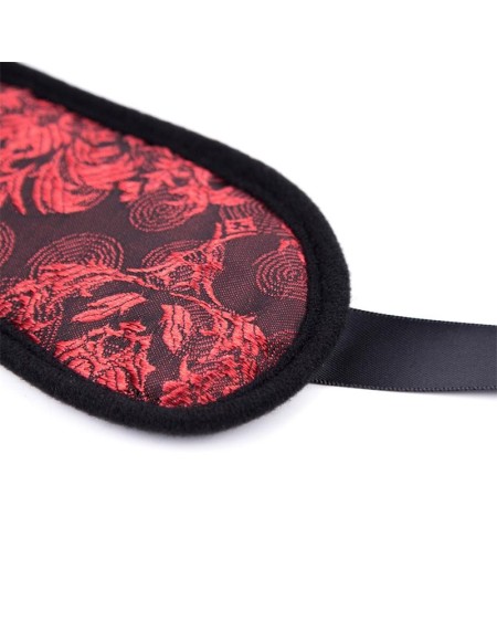 blindfold bicolor noir and red
