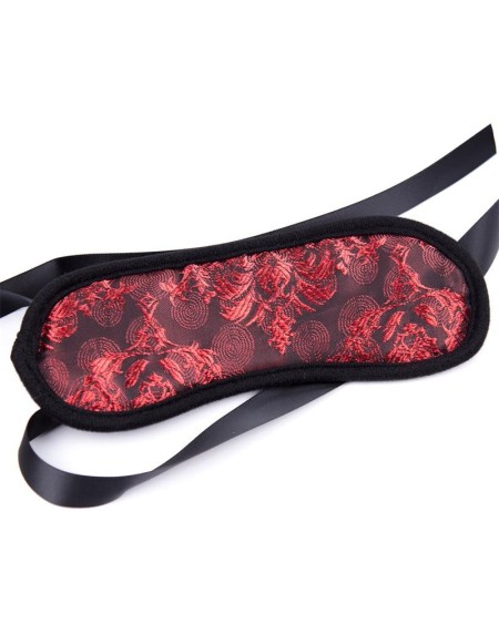 blindfold bicolor noir and red