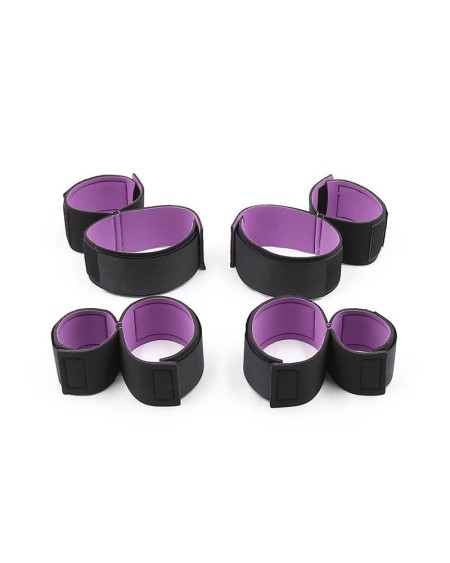 set of restraints with handcuffs and anklecuffs adjustable