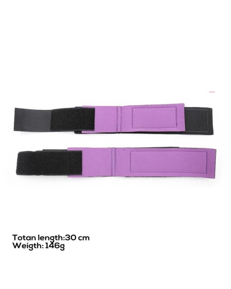 set of restraints with handcuffs and anklecuffs adjustable