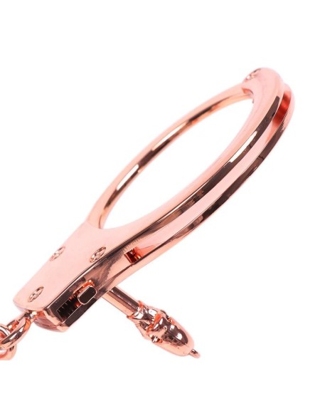 rose gold color cuffs skull keys