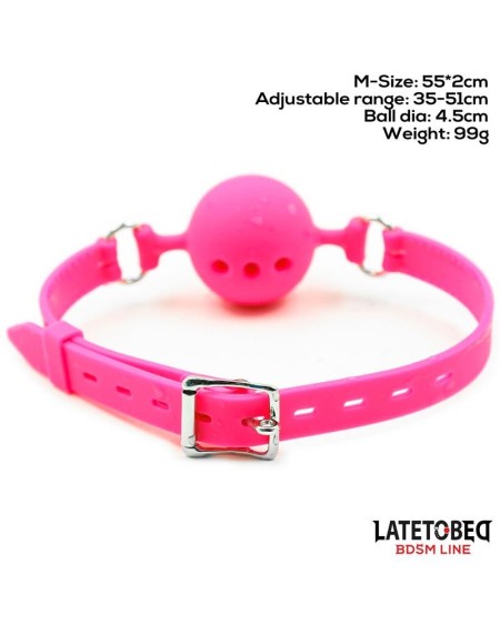 breathable silicone ball gag m - 4.5 cm
