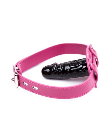 dildo gag ball adjustable 46-58 cm - dildo: 10 cm