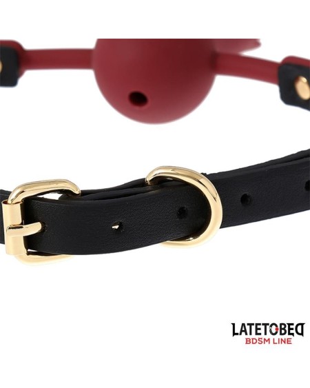 breathable silicone ball gag with rose adjustable 47-56 cm