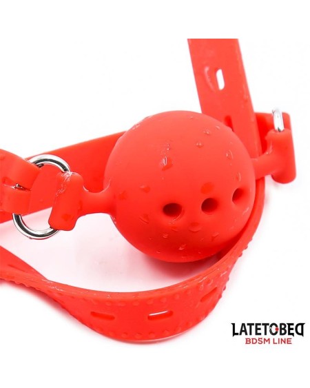 breathable silicone ball gag s - 4 cm