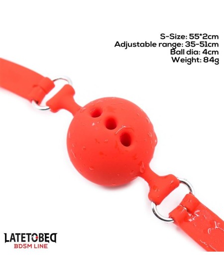 breathable silicone ball gag s - 4 cm