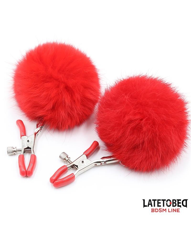 nipple clamps adjustable with fur
