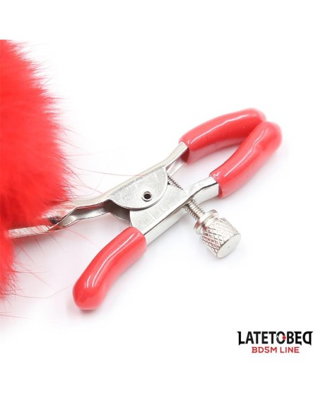 nipple clamps adjustable with fur
