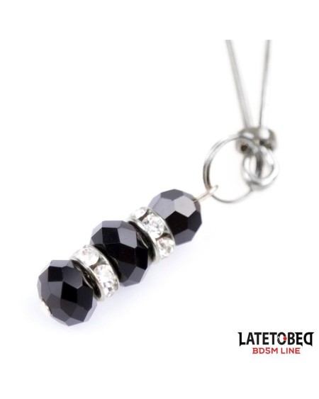 nipple clamps with glass beads