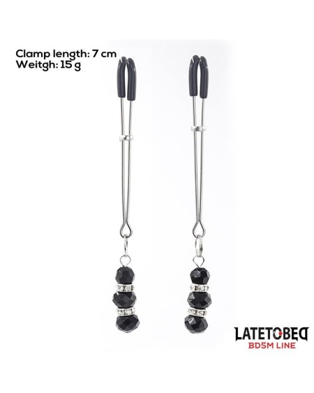 nipple clamps with glass beads