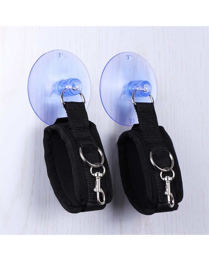 adjustable anklecuffs with ventouse cups