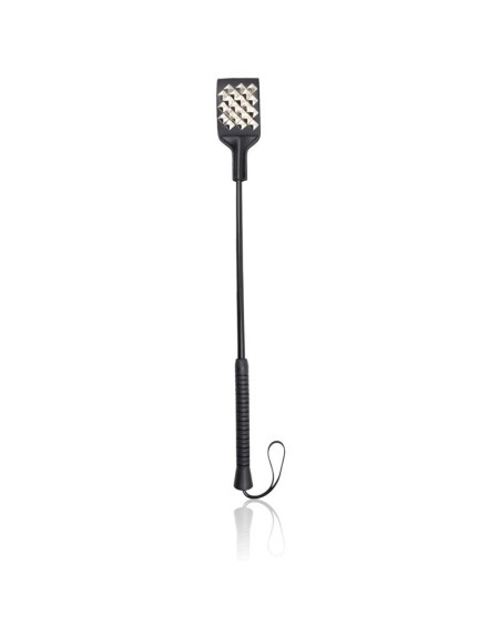 square riding crop with silver studs 53 cm