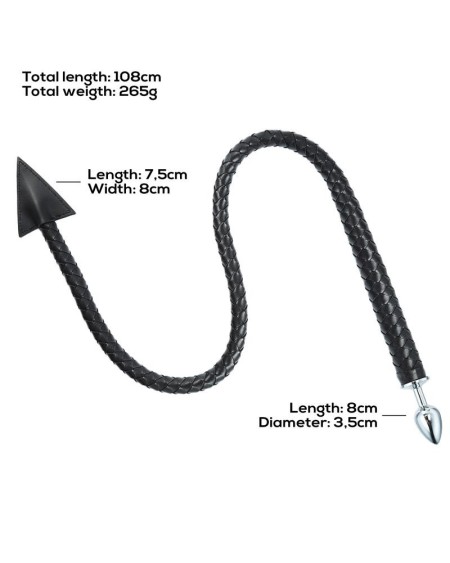 weave devil tail butt plug