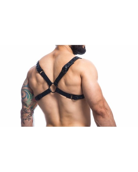 party noir chest harness adjustable one size