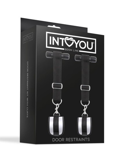 door restraint kit with adjustable and removable cuffs