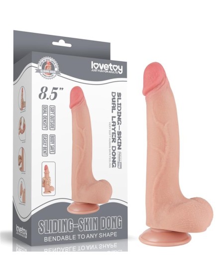 sliding peau dual layer dildo 8.5