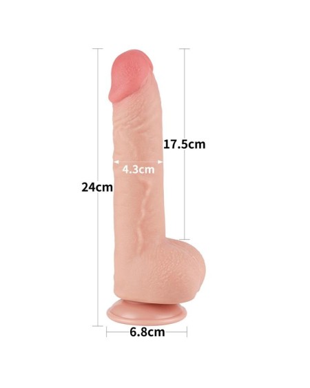 sliding peau dual layer dildo 9.5