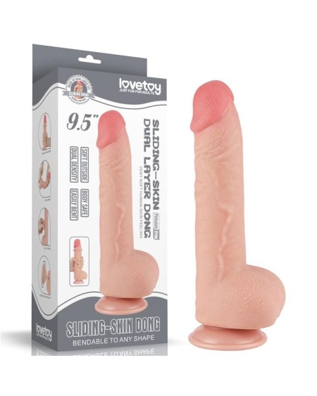 sliding peau dual layer dildo 9.5