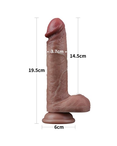 7 dual layered silicone cock chair