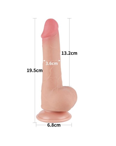 sliding peau dual layer dildo 7.5