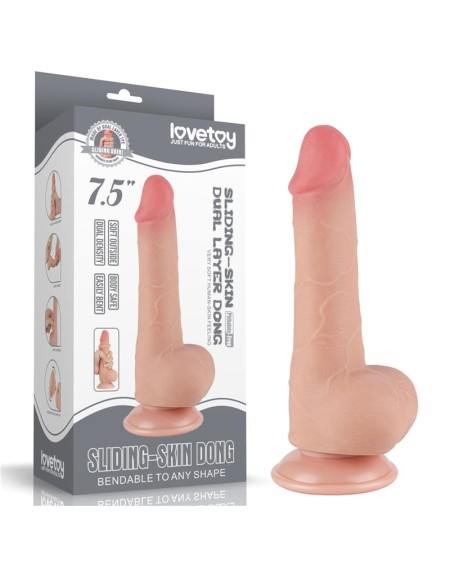 sliding peau dual layer dildo 7.5