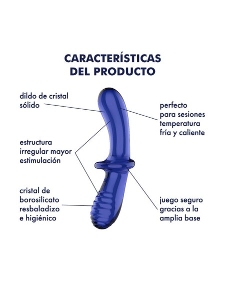 stiulator double crystal hot and cold blue
