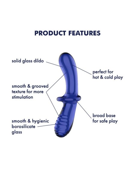 stiulator double crystal hot and cold blue