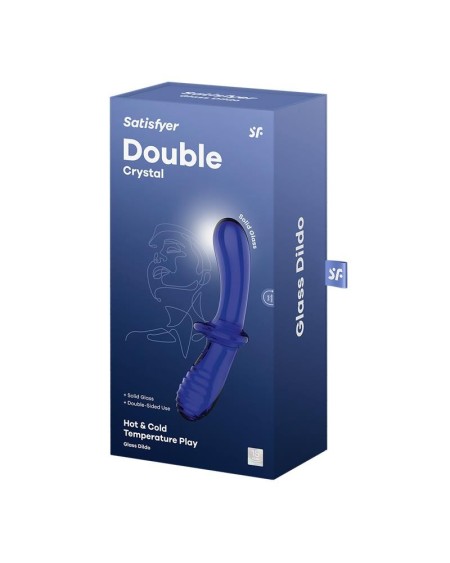 stiulator double crystal hot and cold blue
