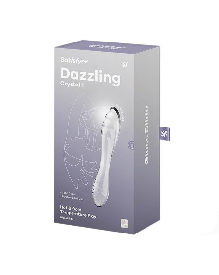 estimulador de cristal dazzling crystal 1 hot and cold transparente