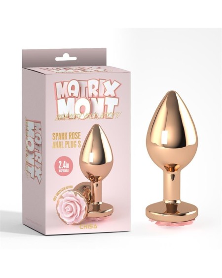 spark rose jewel anal plug size s