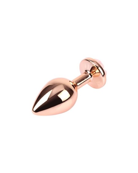 anal plug with rose jewel color rose size m