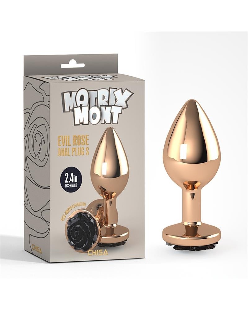 evil rose jewel anal plug size s