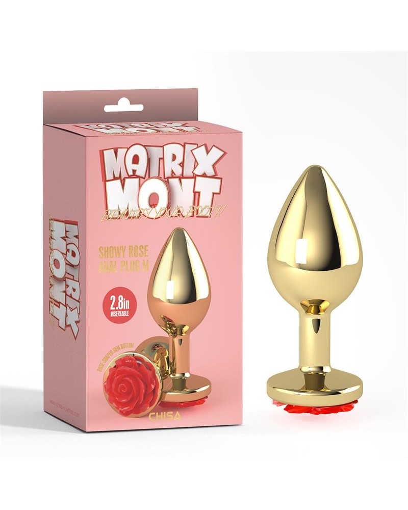 showy jewel anal plug size m