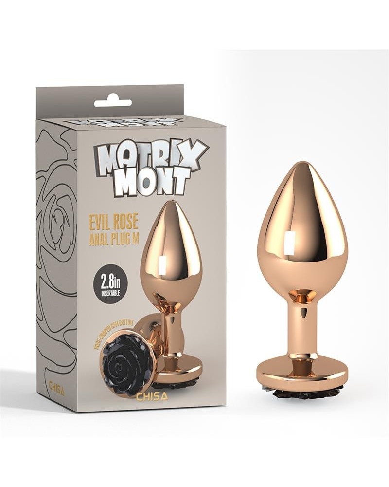 evil rose jewel anal plug size m