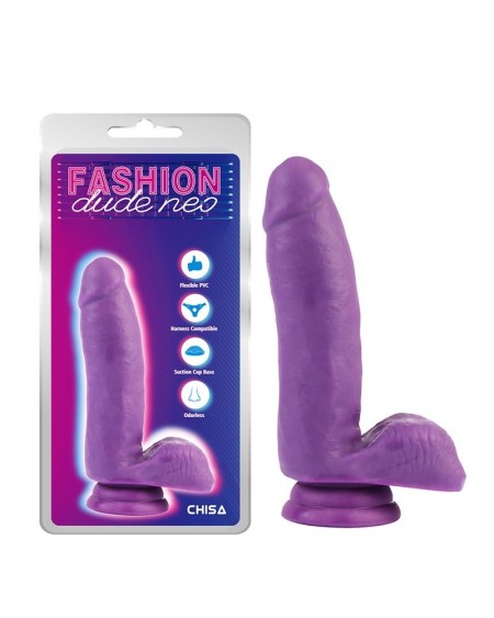 dual density dildo violet 6.7