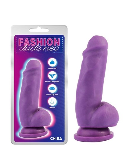 dual density dildo violet 6.9