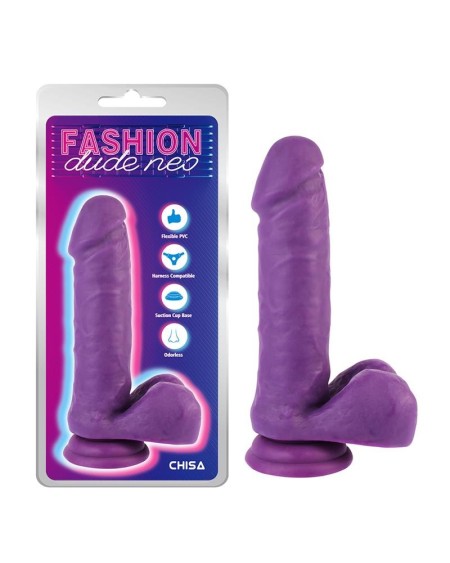 dual density dildo violet 7.6