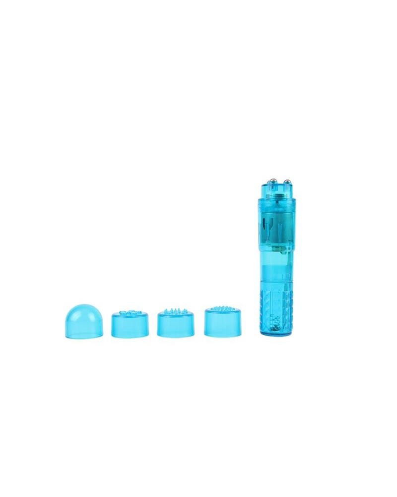mini massager 3 heads blue