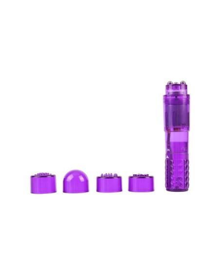 mini massager 3 heads violet