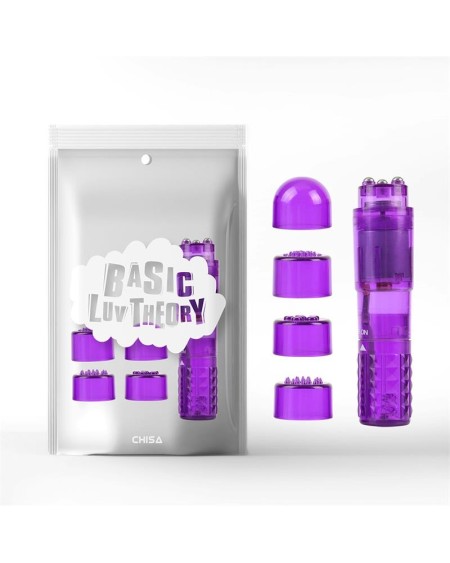mini massager 3 heads violet