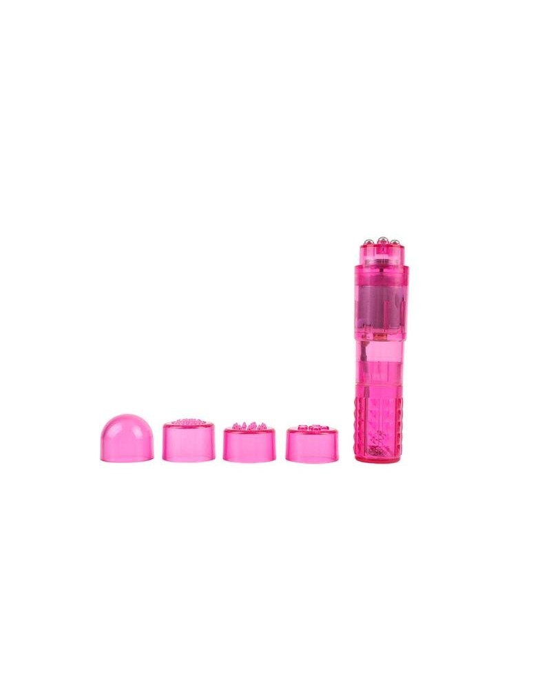 mini massager with 3 heads rose