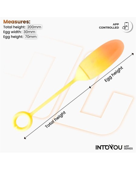 vibrant egg double layer silicone with app yelloworange