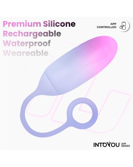 vibrant egg double layer silicone with app pinkblue