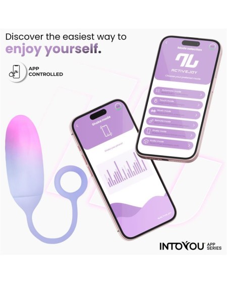 vibrant egg double layer silicone with app pinkblue