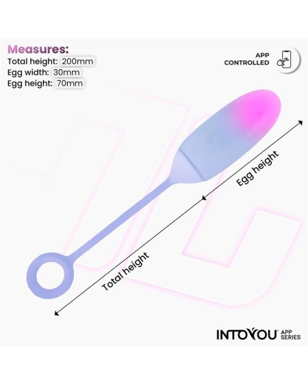 vibrant egg double layer silicone with app pinkblue