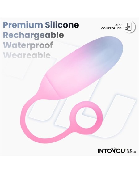 vibrant egg double layer silicone with app bluepink