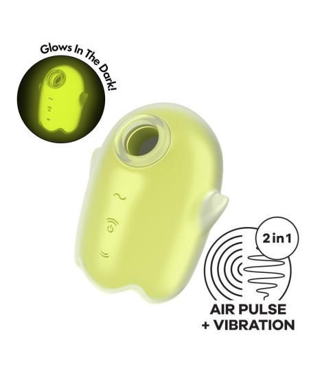 glowing ghost clitoris sucker glows in the dark yellow