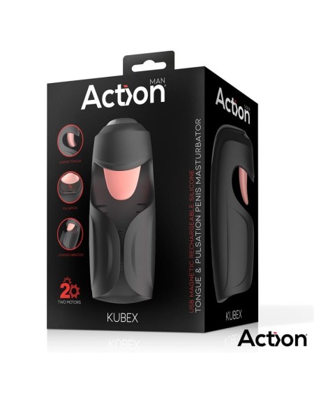 kubex masturbator with licking tongue, pulsation and vibration