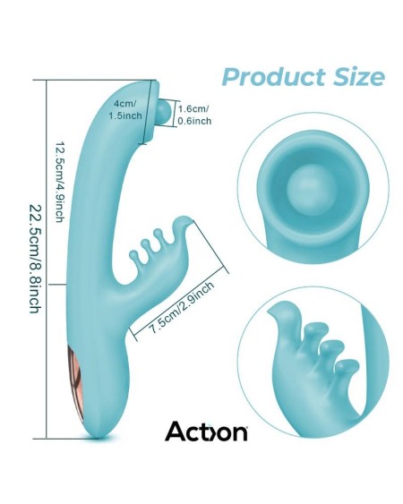 murly souple massaging ball 360o con vibracin doble - 3 motores