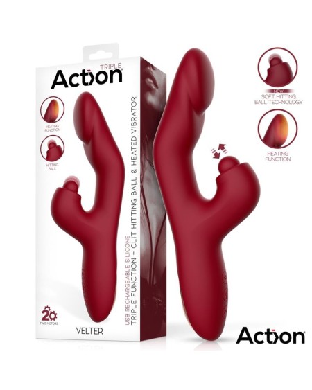 velter souple clit hitting ball with vibration and heating function
